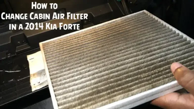 How to Change Cabin Air Filter in a 2014 Kia Forte